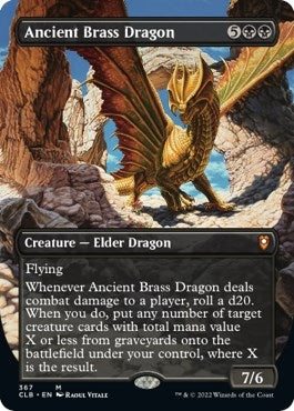 Image for Ancient Brass Dragon (Borderless) (367) (Foil) [Commander Legends: Battle for Baldur's Gate] - Magic: The Gathering