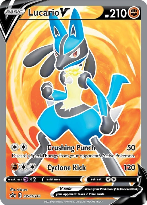 Image for Lucario V - SWSH213 (SWSH213) (Holofoil) [SWSH: Sword & Shield Promo Cards] - Pokemon
