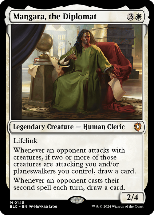 Mangara, the Diplomat [BLC-145] - Bloomburrow Commander