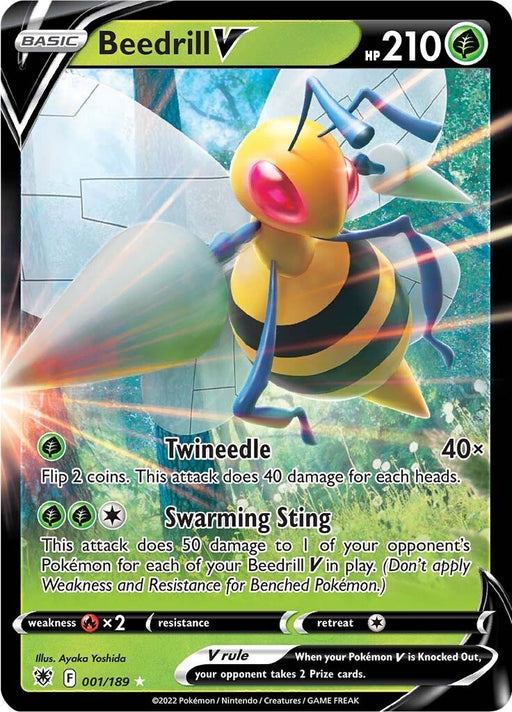 Image for Beedrill V (001/189) (Holofoil) [SWSH10: Astral Radiance] - Pokemon