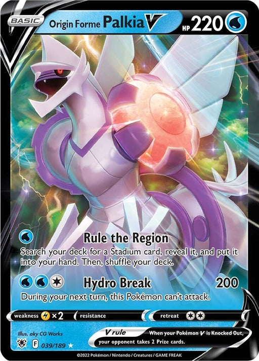 Image for Origin Forme Palkia V (039/189) (Holofoil) [SWSH10: Astral Radiance] - Pokemon