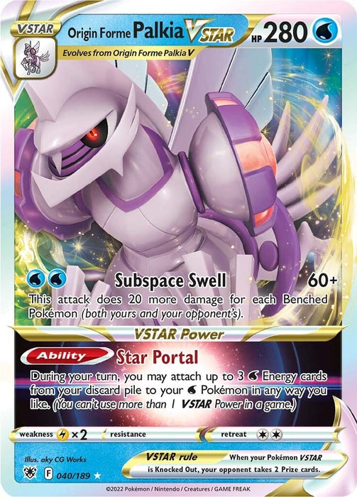 Image for Origin Forme Palkia VSTAR (040/189) (Holofoil) [SWSH10: Astral Radiance] - Pokemon