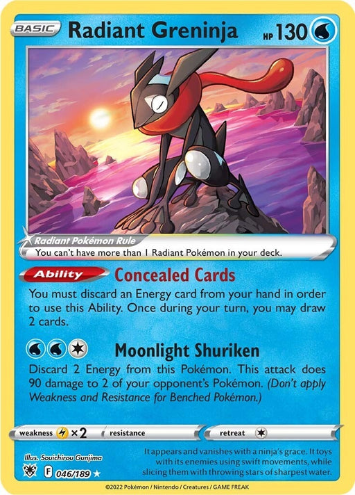 Image for Radiant Greninja (046/189) (Holofoil) [SWSH10: Astral Radiance] - Pokemon
