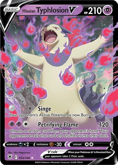 Image for Hisuian Typhlosion V (053/189) (Holofoil) [SWSH10: Astral Radiance] - Pokemon