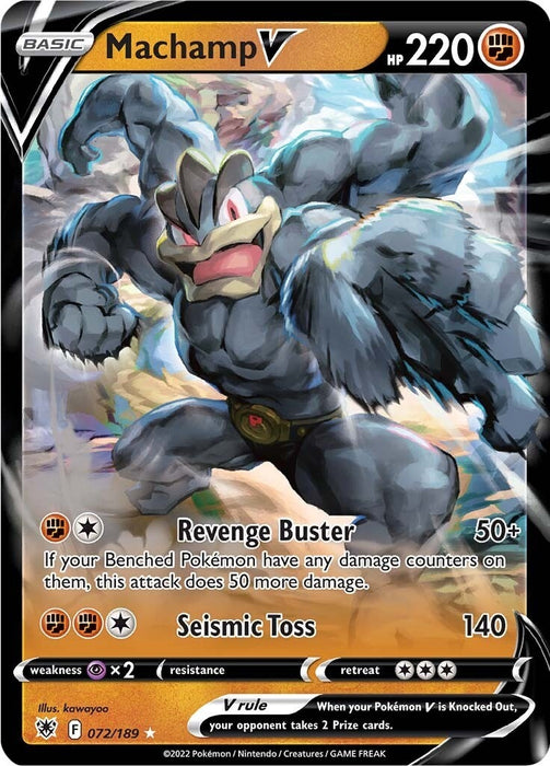 Image for Machamp V (072/189) (Holofoil) [SWSH10: Astral Radiance] - Pokemon
