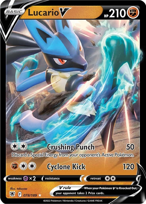 Image for Lucario V (078/189) (Holofoil) [SWSH10: Astral Radiance] - Pokemon
