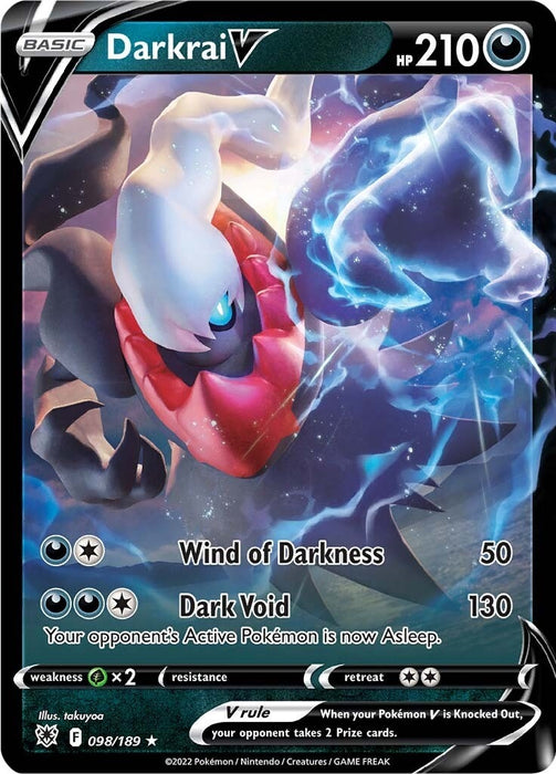 Image for Darkrai V (098/189) (Holofoil) [SWSH10: Astral Radiance] - Pokemon