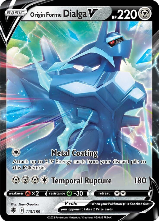 Image for Origin Forme Dialga V (113/189) (Holofoil) [SWSH10: Astral Radiance] - Pokemon