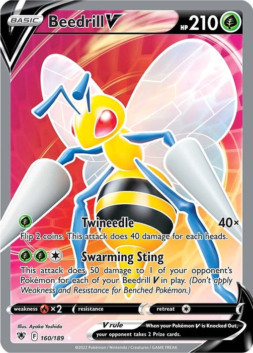 Image for Beedrill V (Full Art) (160/189) (Holofoil) [SWSH10: Astral Radiance] - Pokemon