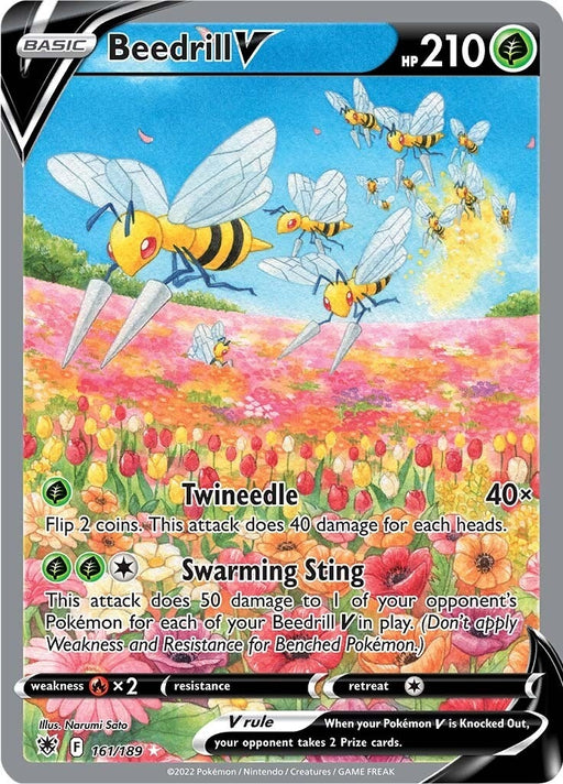 Image for Beedrill V (Alternate Full Art) (161/189) (Holofoil) [SWSH10: Astral Radiance] - Pokemon
