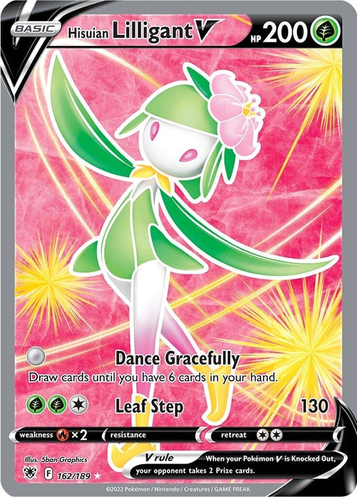 Image for Hisuian Lilligant V (Full Art) (162/189) (Holofoil) [SWSH10: Astral Radiance] - Pokemon
