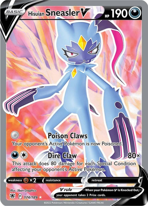 Image for Hisuian Sneasler V (Full Art) (174/189) (Holofoil) [SWSH10: Astral Radiance] - Pokemon