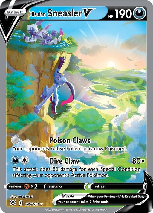 Image for Hisuian Sneasler V (Alternate Full Art) (175/189) (Holofoil) [SWSH10: Astral Radiance] - Pokemon