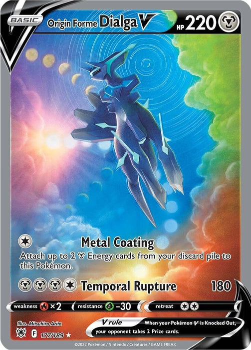 Image for Origin Forme Dialga V (Alternate Full Art) (177/189) (Holofoil) [SWSH10: Astral Radiance] - Pokemon