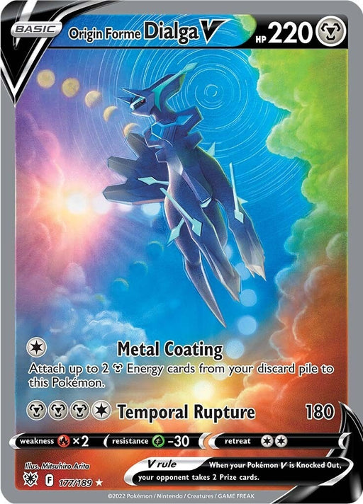 Image for Origin Forme Dialga V (Alternate Full Art) (177/189) (Holofoil) [SWSH10: Astral Radiance] - Pokemon