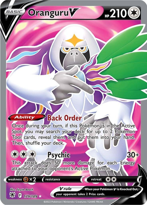 Image for Oranguru V (Full Art) (179/189) (Holofoil) [SWSH10: Astral Radiance] - Pokemon