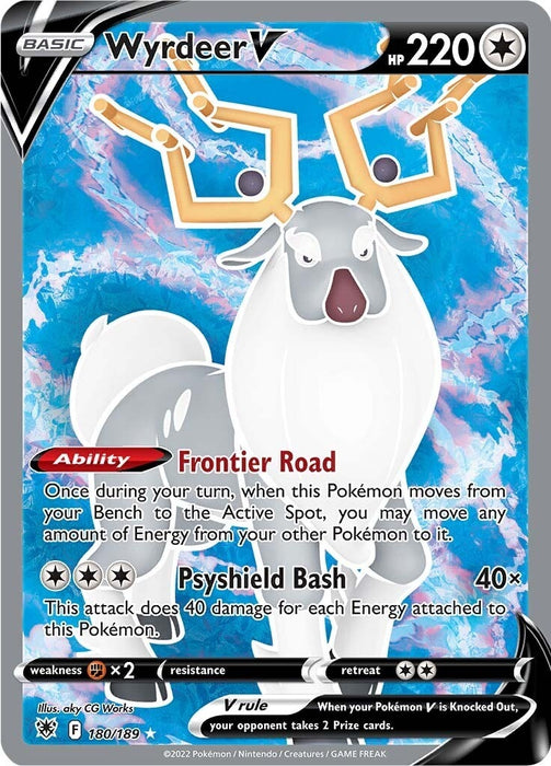 Image for Wyrdeer V (Full Art) (180/189) (Holofoil) [SWSH10: Astral Radiance] - Pokemon