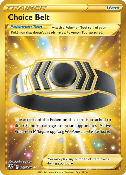 Image for Choice Belt (Secret) (211/189) (Holofoil) [SWSH10: Astral Radiance] - Pokemon