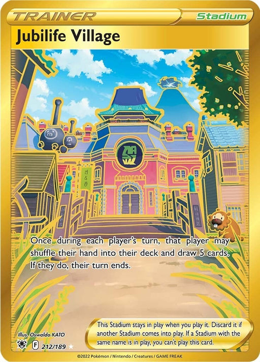 Image for Jubilife Village (Secret) (212/189) (Holofoil) [SWSH10: Astral Radiance] - Pokemon
