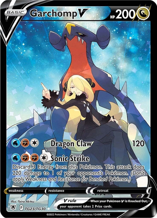 Image for Garchomp V (TG23/TG30) (Holofoil) [SWSH10: Astral Radiance Trainer Gallery] - Pokemon