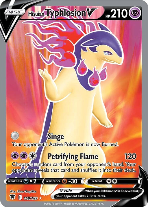 Image for Hisuian Typhlosion V (Full Art) (169/189) (Holofoil) [SWSH10: Astral Radiance] - Pokemon