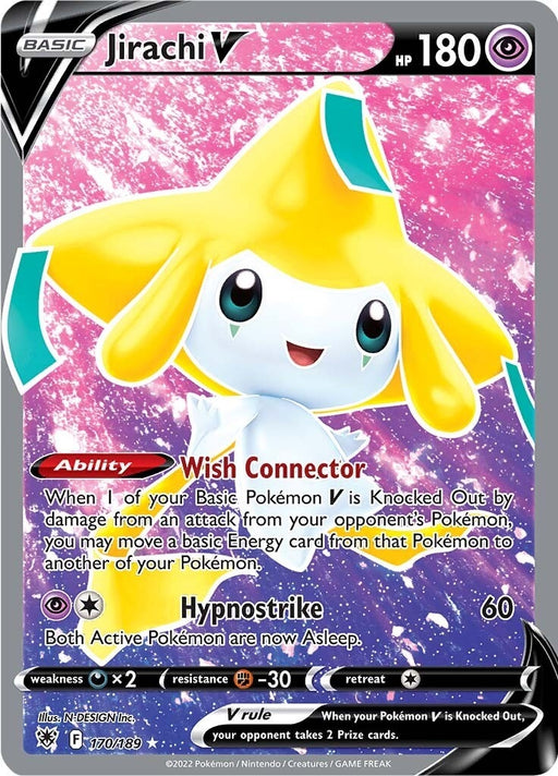 Image for Jirachi V (Full Art) (170/189) (Holofoil) [SWSH10: Astral Radiance] - Pokemon