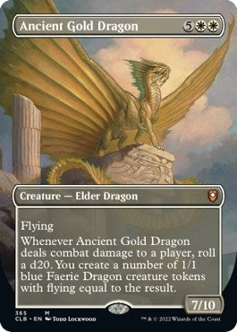 Image for Ancient Gold Dragon (Borderless) (365) (Foil) [Commander Legends: Battle for Baldur's Gate] - Magic: The Gathering