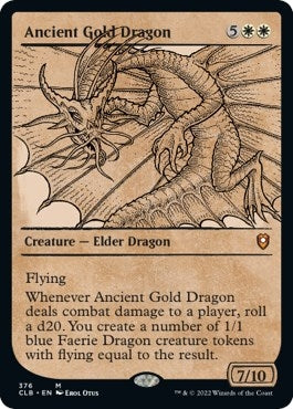Image for Ancient Gold Dragon (Showcase) (376) (Foil) [Commander Legends: Battle for Baldur's Gate] - Magic: The Gathering