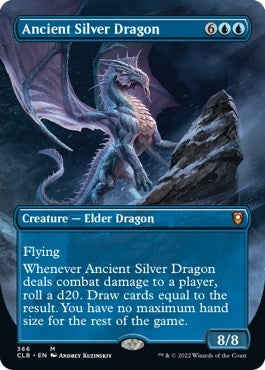 Image for Ancient Silver Dragon (Borderless) (366) [Commander Legends: Battle for Baldur's Gate] - Magic: The Gathering