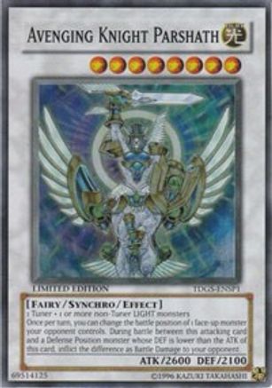 Avenging Knight Parshath (TDGS-ENSP1) (TDGS-ENSP1) Limited [The Duelist Genesis]