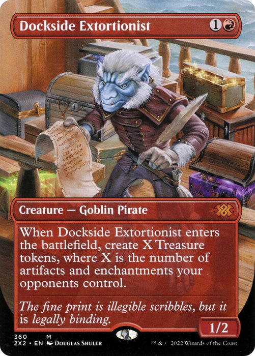 Image for Dockside Extortionist (Borderless) (360) (Foil) [Double Masters 2022] - Magic: The Gathering