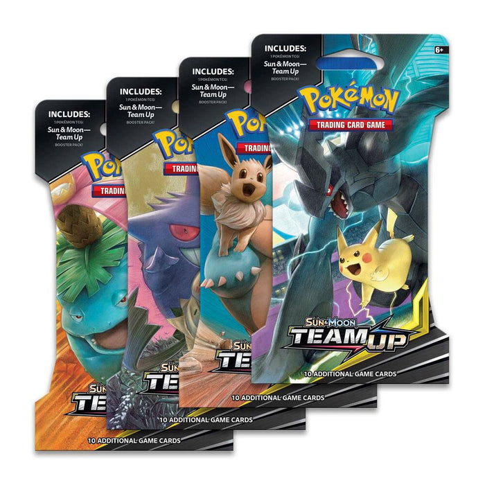 Sun & Moon: Team Up Sleeved Booster Pack Art Bundle (Set of 4)