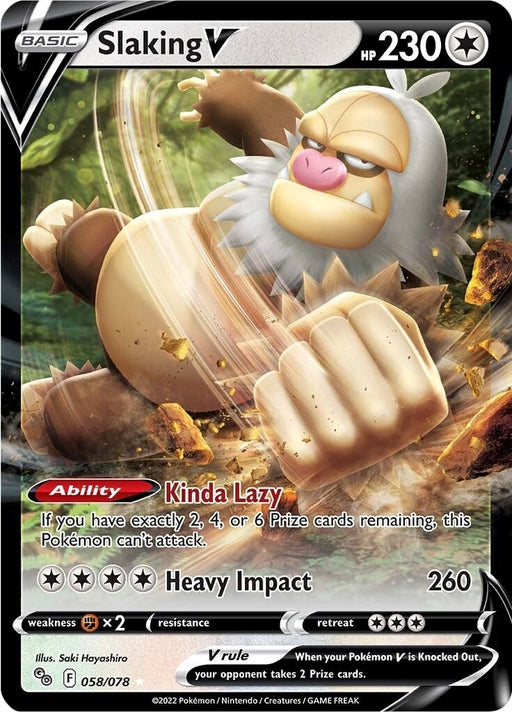 Image for Slaking V (058/078) (Holofoil) [Pokemon GO] - Pokemon