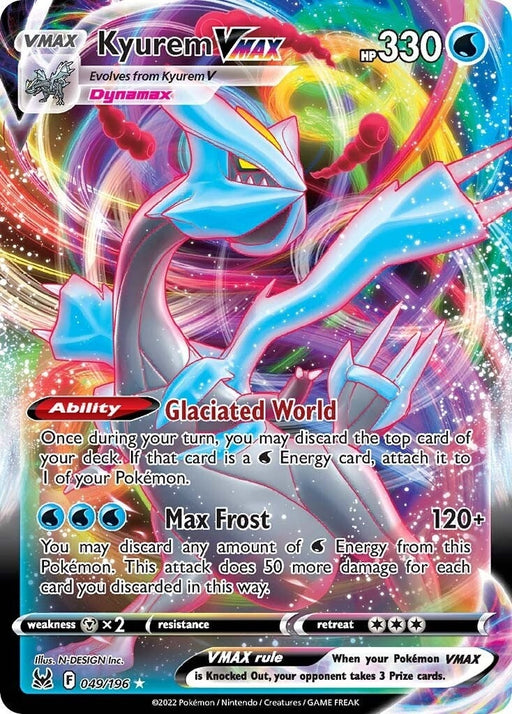 Image for Kyurem VMAX (049/196) (Holofoil) [SWSH11: Lost Origin] - Pokemon
