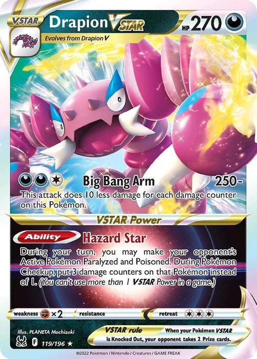 Image for Drapion VSTAR (119/196) (Holofoil) [SWSH11: Lost Origin] - Pokemon