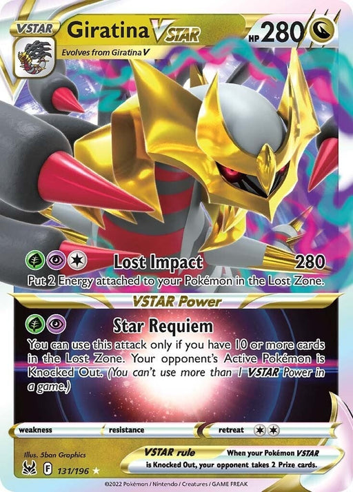 Image for Giratina VSTAR (131/196) (Holofoil) [SWSH11: Lost Origin] - Pokemon