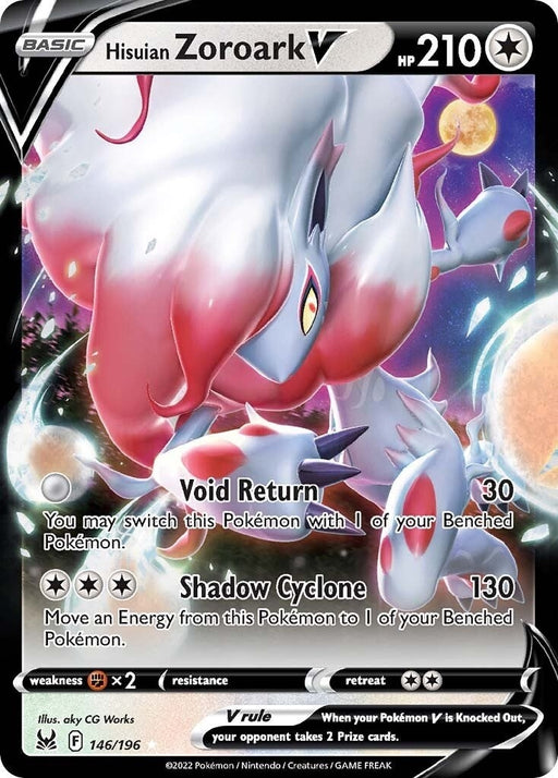 Image for Hisuian Zoroark V (146/196) (Holofoil) [SWSH11: Lost Origin] - Pokemon