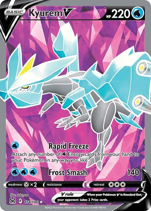 Image for Kyurem V (Full Art) (174/196) (Holofoil) [SWSH11: Lost Origin] - Pokemon