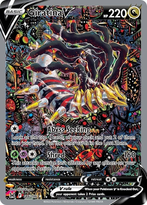 Image for Giratina V (Alternate Full Art) (186/196) (Holofoil) [SWSH11: Lost Origin] - Pokemon