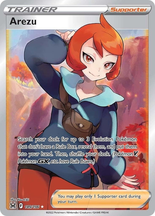 Image for Arezu (Full Art) (189/196) (Holofoil) [SWSH11: Lost Origin] - Pokemon