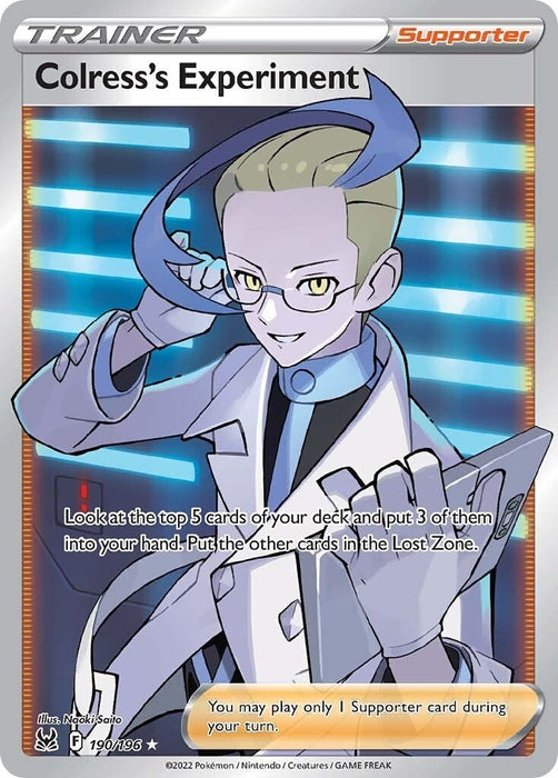 Image for Colress's Experiment (Full Art) (190/196) (Holofoil) [SWSH11: Lost Origin] - Pokemon