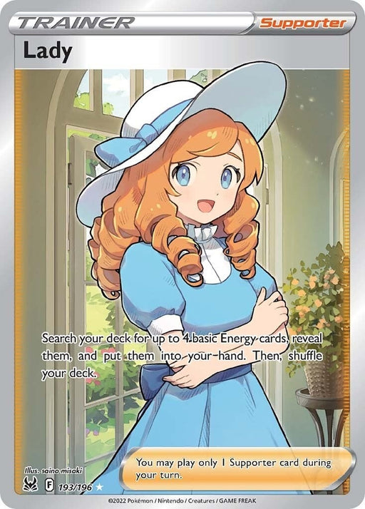 Image for Lady (Full Art) (193/196) (Holofoil) [SWSH11: Lost Origin] - Pokemon