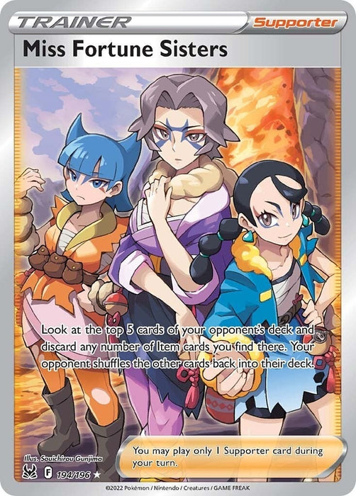Image for Miss Fortune Sisters (Full Art) (194/196) (Holofoil) [SWSH11: Lost Origin] - Pokemon