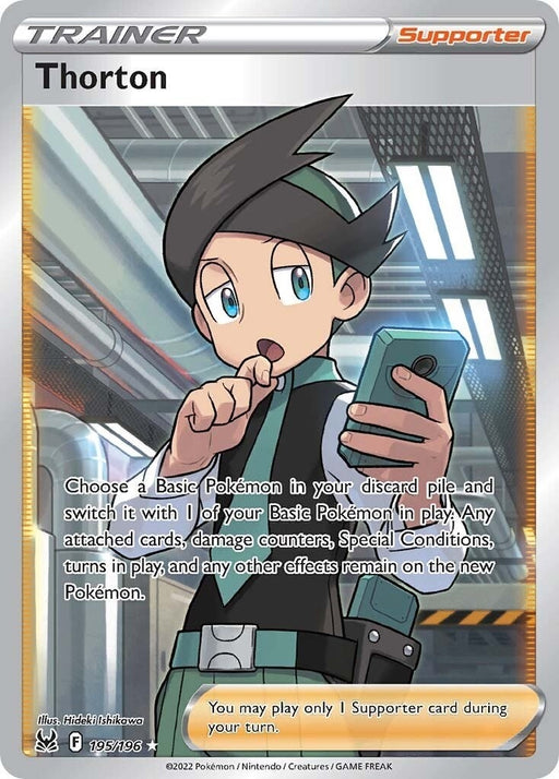 Image for Thorton (Full Art) (195/196) (Holofoil) [SWSH11: Lost Origin] - Pokemon