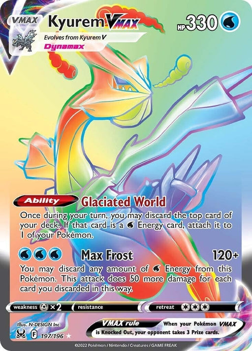 Image for Kyurem VMAX (Secret) (197/196) (Holofoil) [SWSH11: Lost Origin] - Pokemon