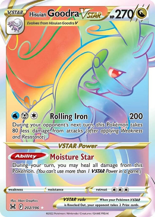 Image for Hisuian Goodra VSTAR (Secret) (202/196) (Holofoil) [SWSH11: Lost Origin] - Pokemon