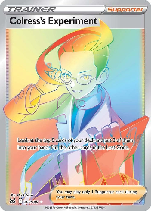 Image for Colress's Experiment (Secret) (205/196) (Holofoil) [SWSH11: Lost Origin] - Pokemon
