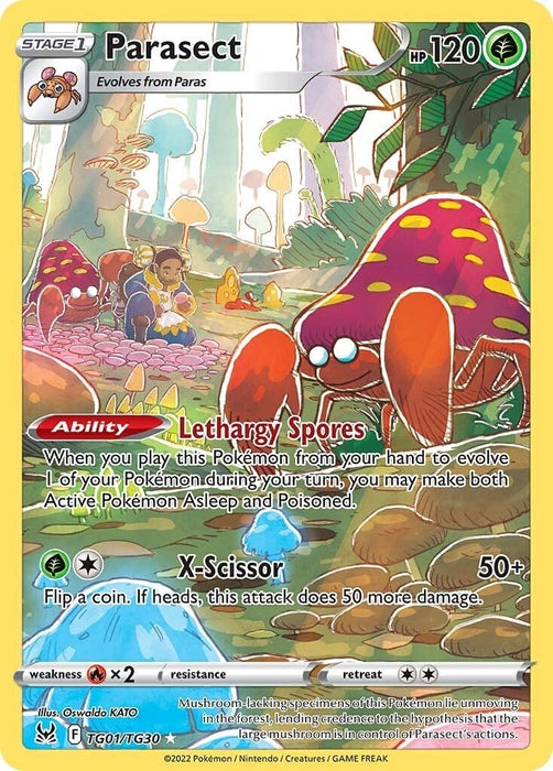Image for Parasect (TG01/TG30) (Holofoil) [SWSH11: Lost Origin Trainer Gallery] - Pokemon