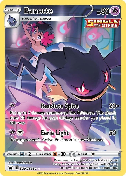 Image for Banette (TG07/TG30) (Holofoil) [SWSH11: Lost Origin Trainer Gallery] - Pokemon