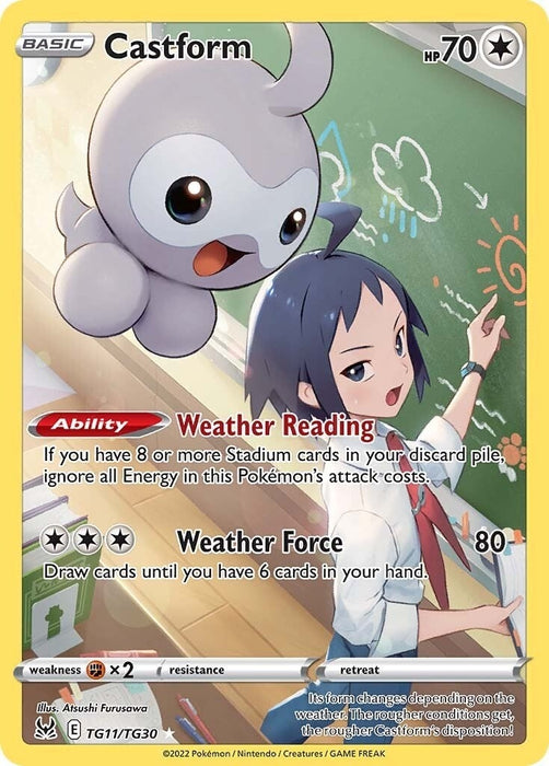 Image for Castform (TG11/TG30) (Holofoil) [SWSH11: Lost Origin Trainer Gallery] - Pokemon